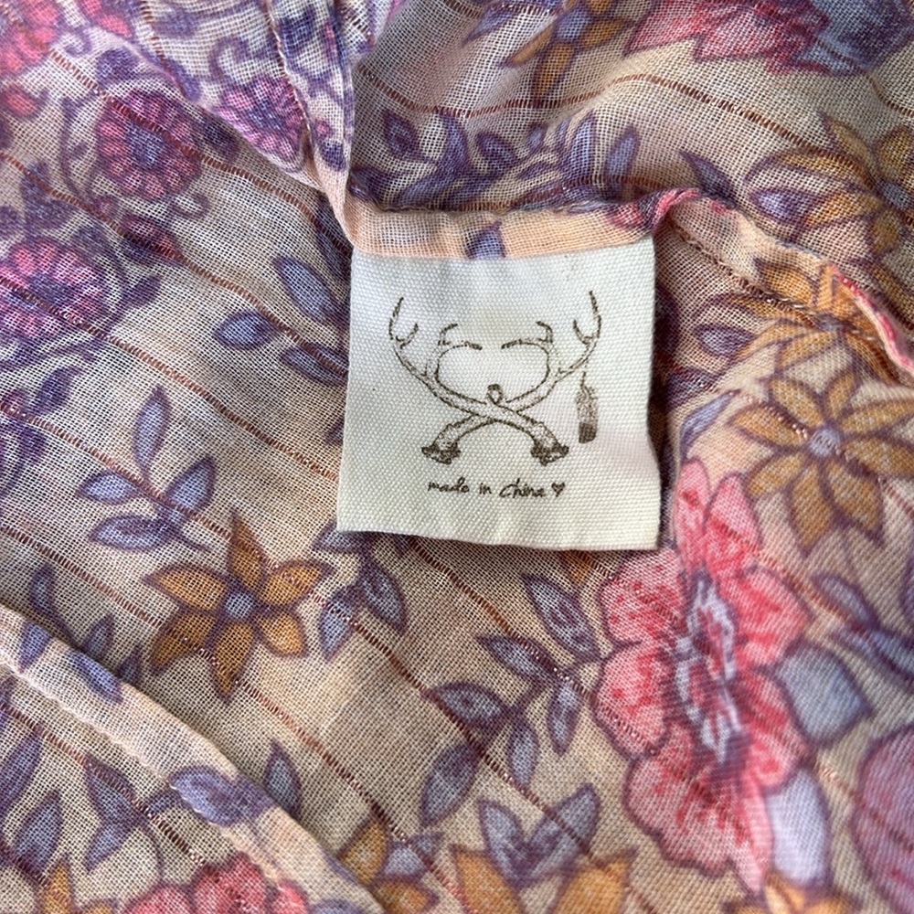 EUC Spell Vintage Desert Rose Short Kimono with tie one size - Picture 5 of 9